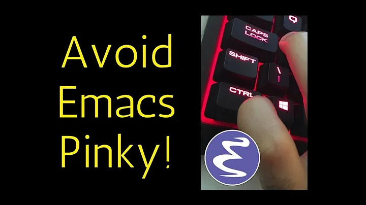 Emacs - Remapping Caps Lock to CTRL to avoid the dreaded Emacs pinky (Windows and Mac OS X)