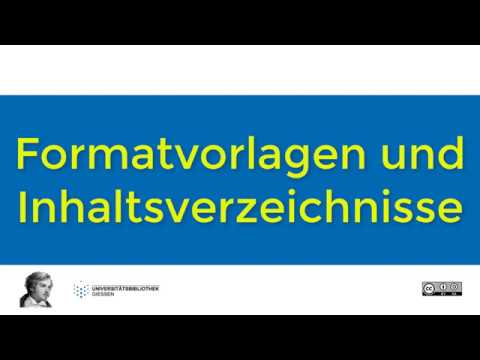 Video: Gibt es Unterüberschriften im mla-Format?