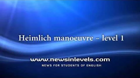 Heimlich manoeuvre – level 1 - DayDayNews