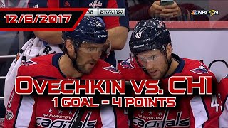 Ovechkins 4-Point Night vs Chicago (12/6/2017)