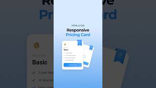 Responsive Pricing Card HTML CSS