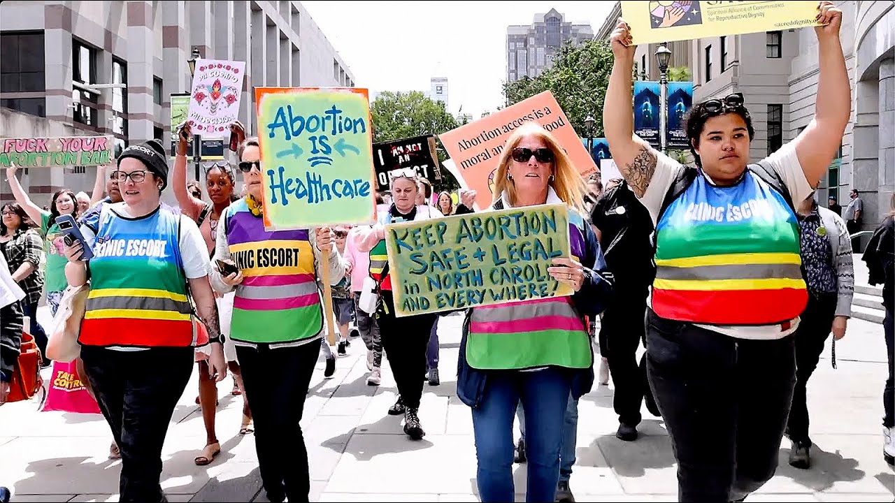 Marchers protest NC bill banning most abortions after 12 weeks