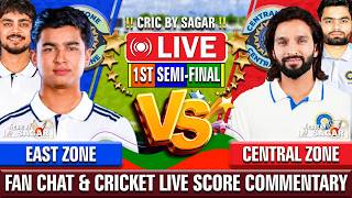 Central Zone vs East Zone Semi-Final | Cricket Live Score Commentary | 1 Sep 2026