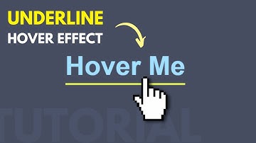 How to Create Underline Hover Effect using HTML & CSS