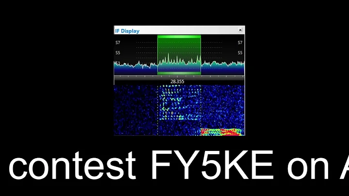 5 min of FY5KE on 10 m ARRL Contest