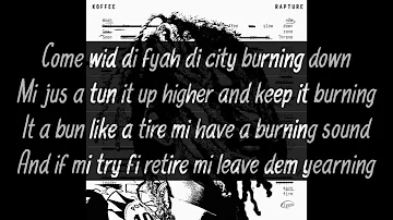 Koffee - Burning (Lyrics Video)