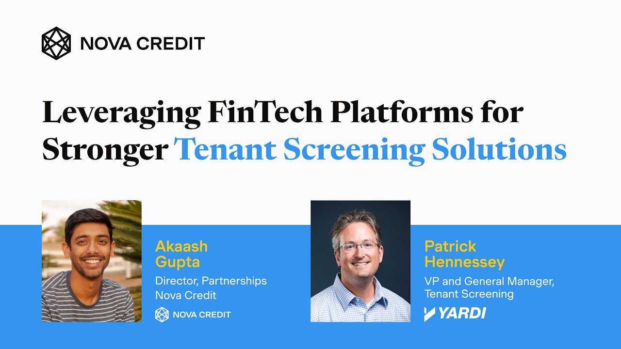 Webinar on Demand: Leveraging FinTech Platforms for Stronger Tenant Screening Solutions