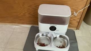 Automatic Cat Feeders, WHDPETS WiFi Pet Feeder with 1080P Camera Review, Legs to increase height and