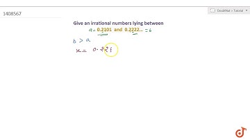 Find one irrational number between  ltmath gt  ltmrow gt  ltmn gt0.2101 lt/mn gt ltmo gt
