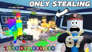 $0 - $1 biljoen verdienen door alleen maar te STELEN in ROBLOX!!!