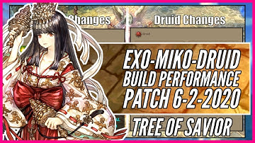 【Exorcist - Miko - Druid】+3 Magic Circle Skills Build Performance - Update 6-2-2020 | Tree of Savior