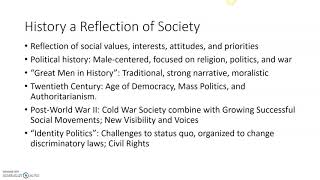 HIST A377 Varieties of History and New Trends