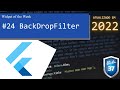 BackdropFilter - Flutter Widget of the Week - Atualizado em 2022