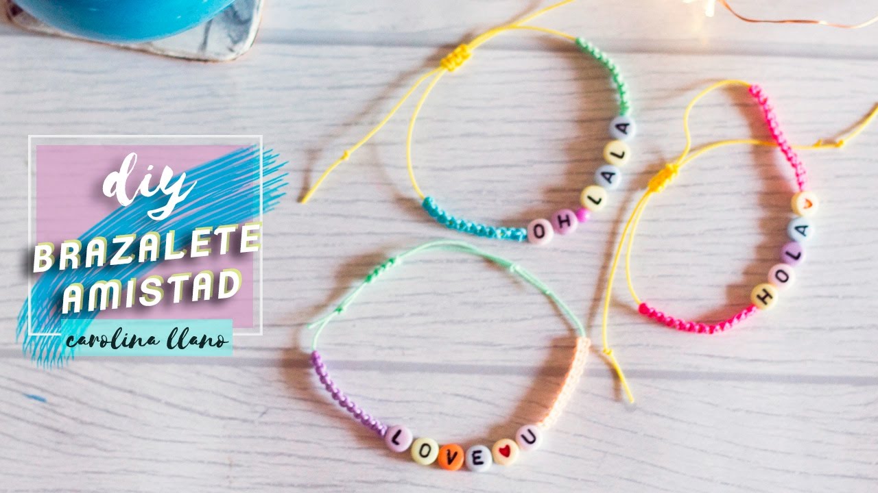 DIY Friendship bracelets #tutorial Carolina - YouTube