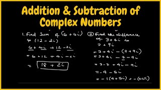 016b Step by Step - PreCalculus - Addition & Subtraction of Complex Numbers