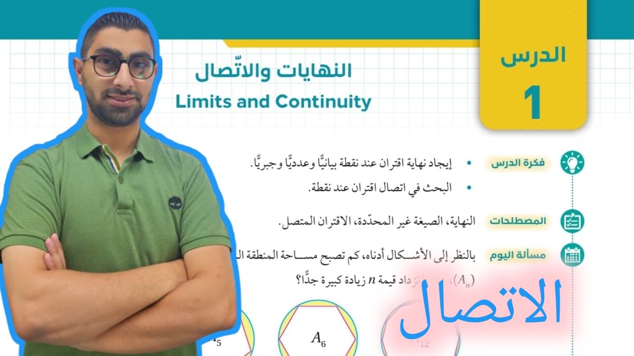 ( 41 ) الدرس الأول : النهايات والاتصال ( كتاب الطالب ) الجزء الرابع