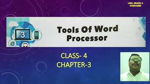 Class- 4 Chapter-3 Tutorial with Ques and Ans