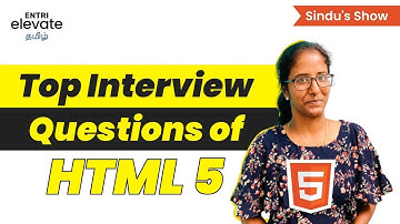 Interview Questions | HTML5 | Sindhu