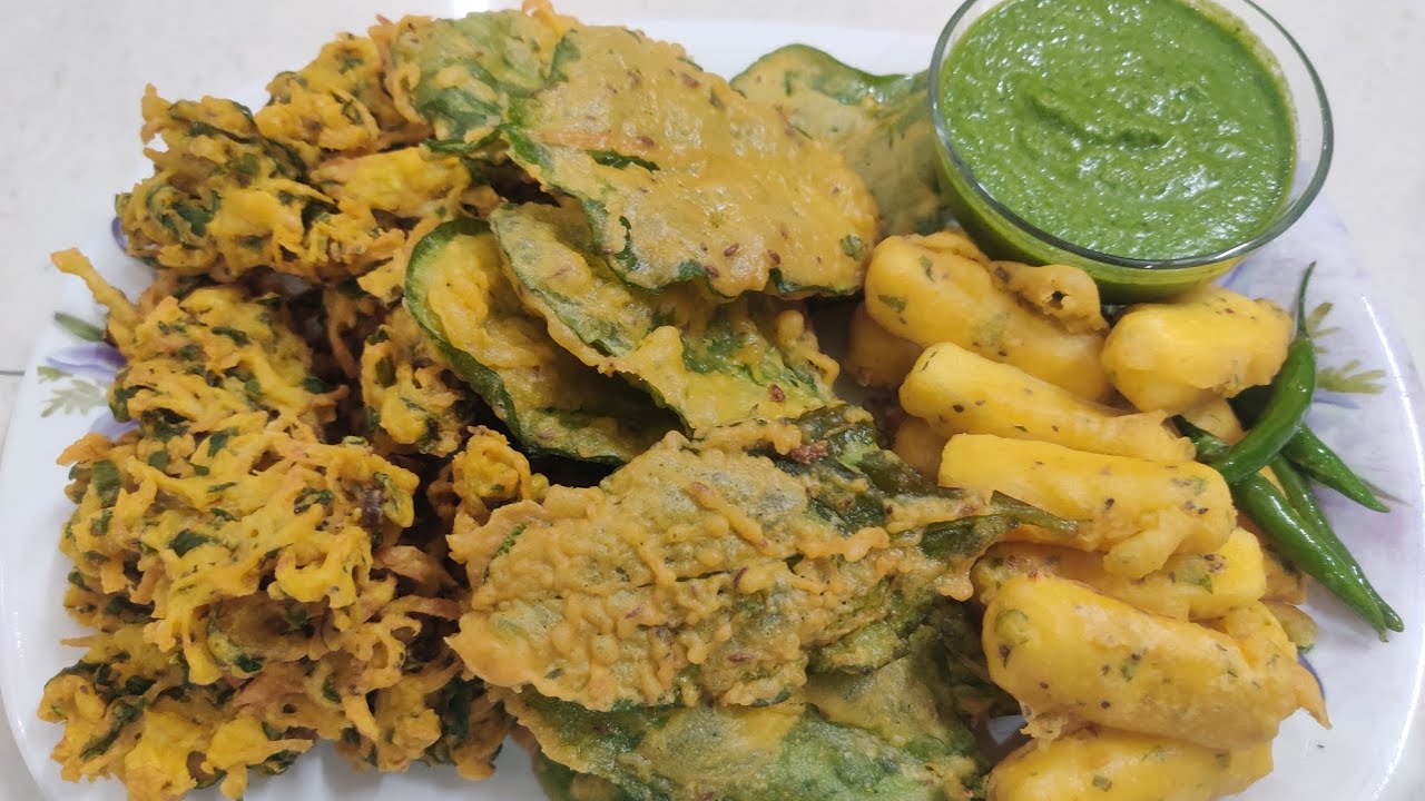 Pako Rathod आलू के लच्छेदार पकौड़े और पनीर के पालक के पकौड़े | Instant veg pakoda ...