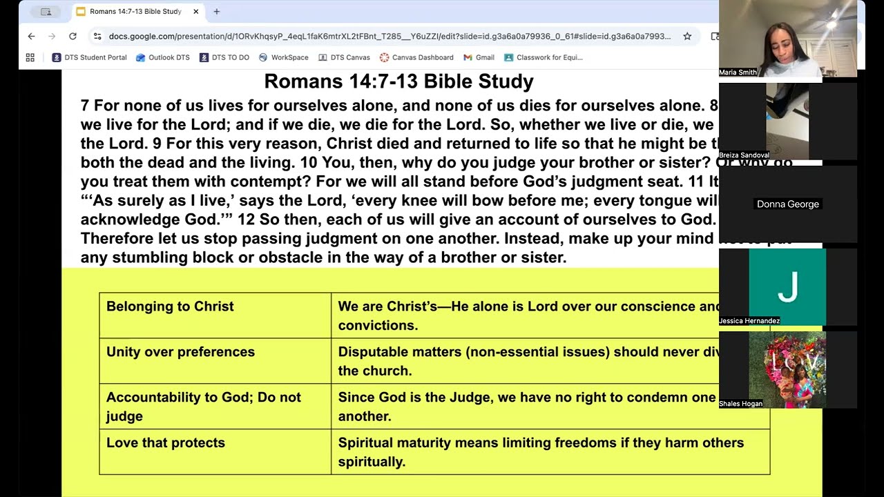 No Judgement Bible Study
