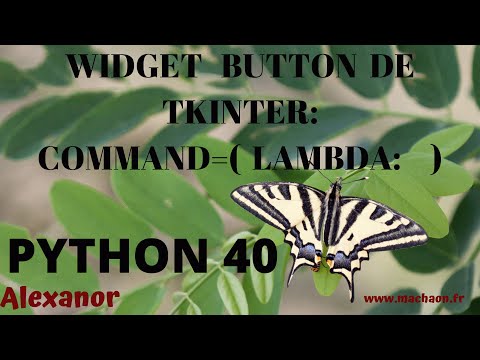Programmation Python #40  - widget button de tkinter