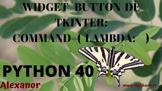 Programmation Python #40  - widget button de tkinter