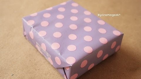 How to gift wrap (the easiest way) 🎁 Craftingeek
