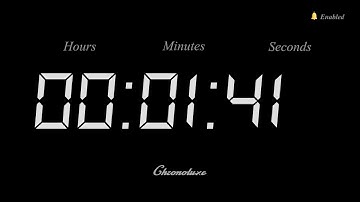 1-Minute 41 Second Timer | Clean and Sleek Countdown