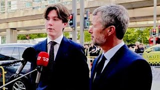 Prince Fredrik & Prince Christian attend memorial service of FIELDS shooting| mindehøjtidelighed
