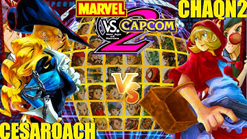 MvC2 Mvci Umvc3 CESAROACH vs CHAQN2 pt 2