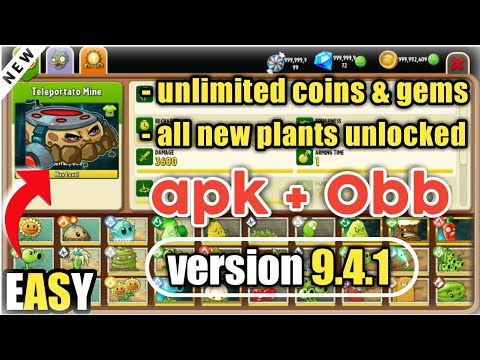 Plants vs Zombies 2 v11.0.1 MOD APK + OBB (Unlimited Coins/Gems