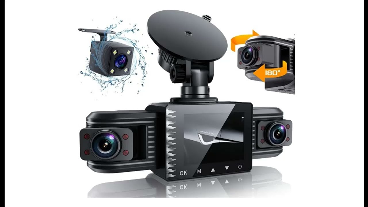 IIWEY 3-Channel 4K Dash Cam Triple STARVIS 2 (IMX678 Front, IMX675