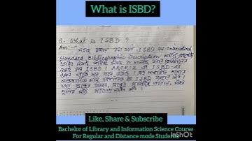 What is ISBD?