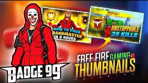 How to make thumbnail like badge 99