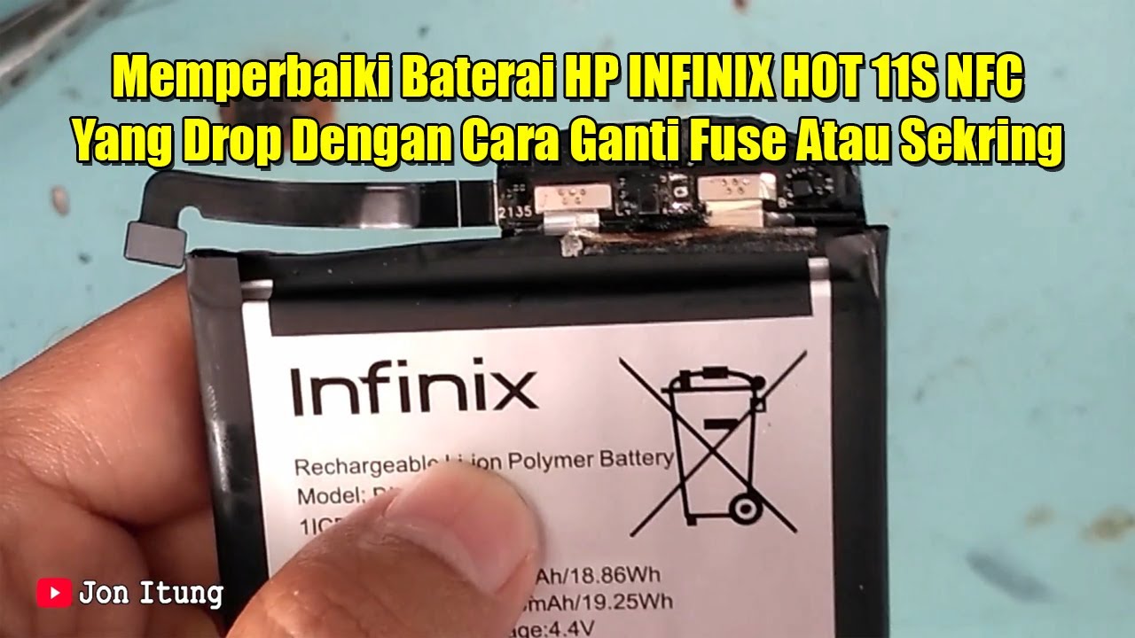 Memperbaiki Baterai HP INFINIX HOT 11S NFC Yang Drop Dengan Cara Ganti