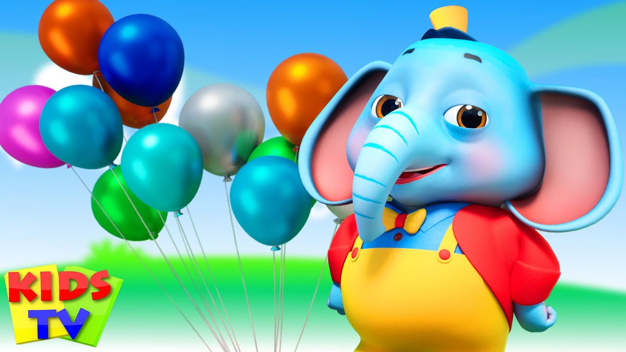 Rang Birange Gubbare, रंग बिरंगे गुब्बारे, Chanda Mama Poem + Hindi Baby Songs and Nursery Rhymes