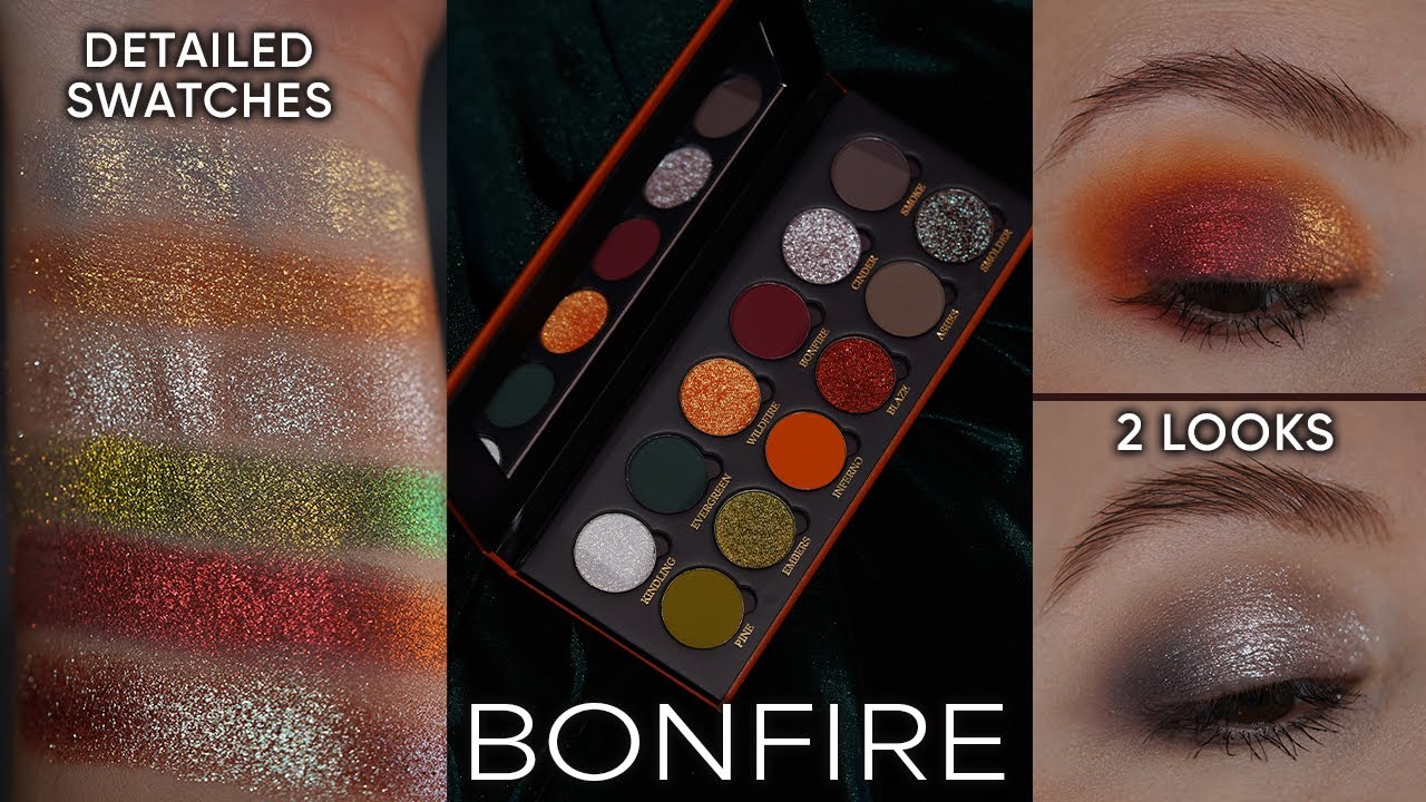 Glaminatrix Bonfire Palette | Detailed swatches & 2 looks