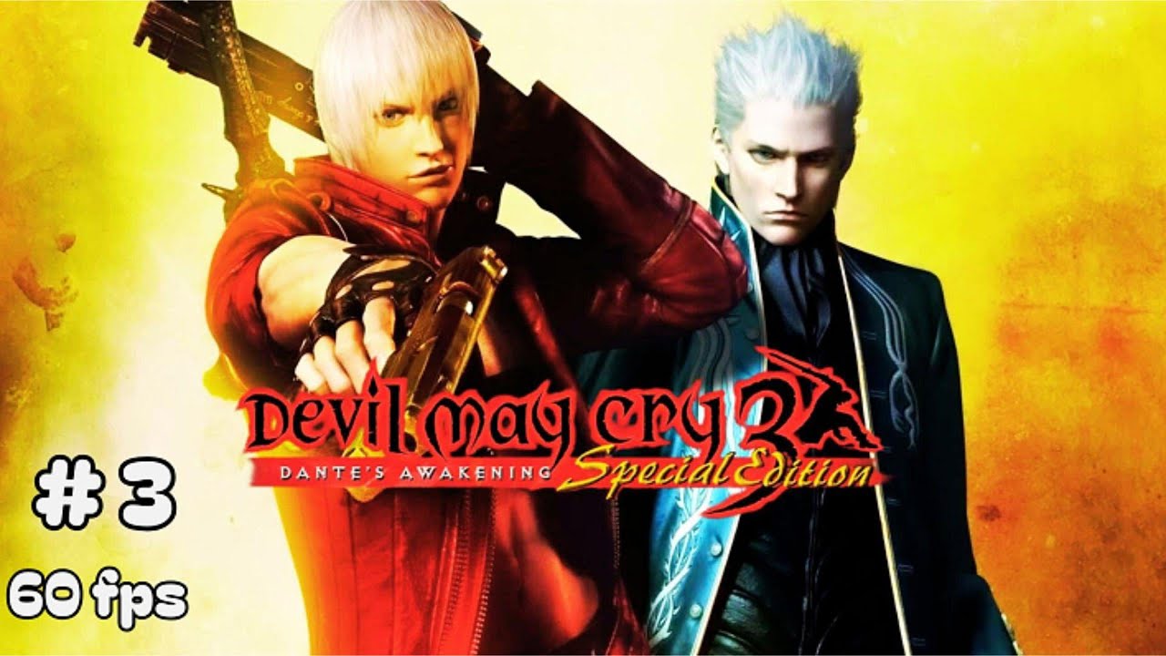 Devil may cry 3 special edition 60 fps game play boss agni e rudra 