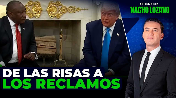 Momento de tensión entre Trump y el presidente de Sudáfrica en la Oficina Oval | Nacho Lozano