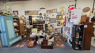 Full Belmont Farmhouse Booth Tour & Shop  Grey Barn NJ|Antiquing & Thrifting Vintage Finds|Yes We Ship  News