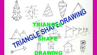 triangle shape drawing for kids by ragam raajkumar erode