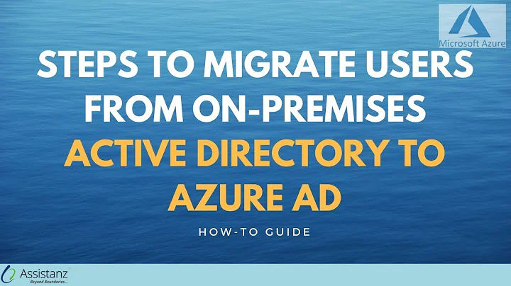 Steps to migrate users from on-premises Active Directory to Azure AD