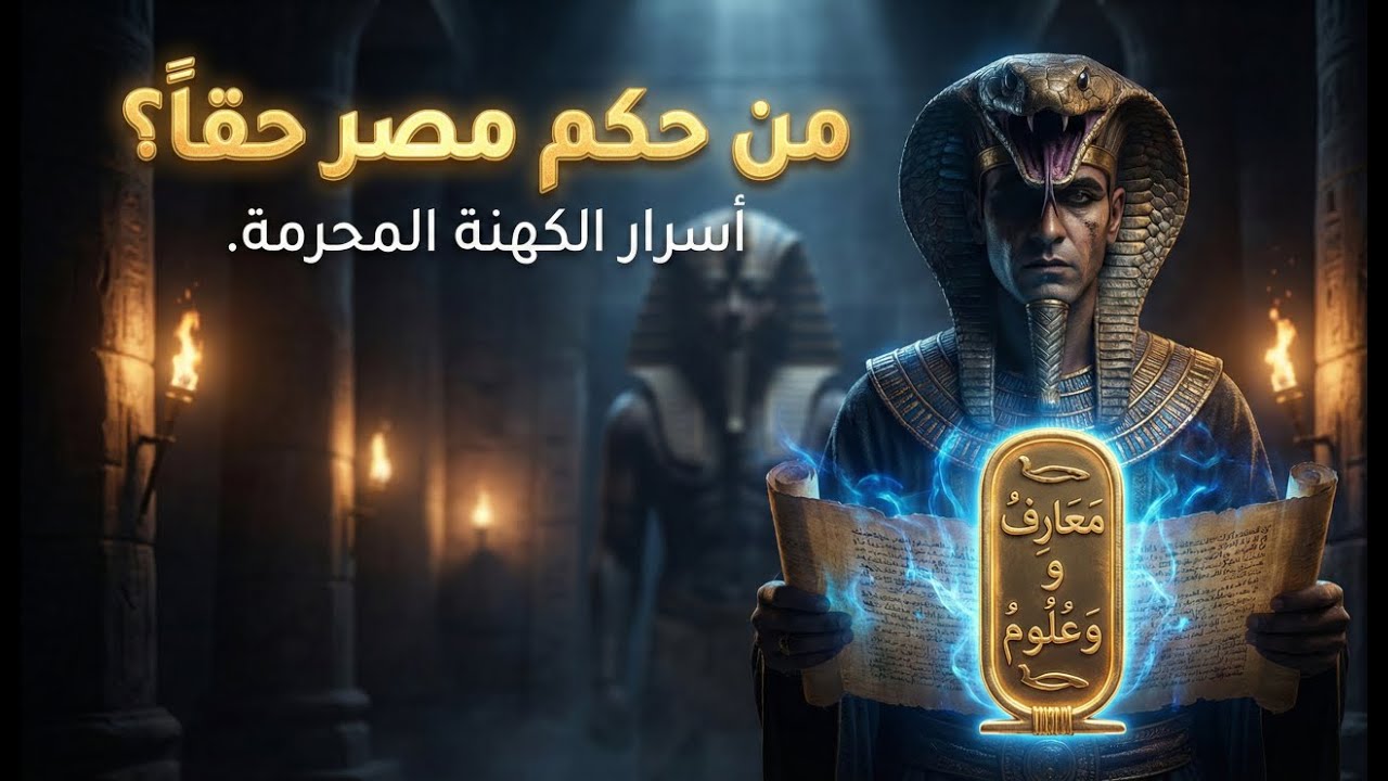 الحكام الحقيقيون: أسرار سادة السحر الأسود في مصر القديمة 👁️🛕