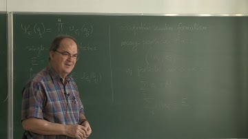 Statistical Mechanics - Week 6 | Lecture 1