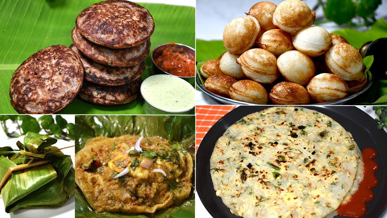 சுலபமாக செய்யக்கூடிய 4 வகை ஆரோக்கியமான காலை இரவு உணவுகள்-Top 4 Breakfast/Dinner Recipes in 20 Min