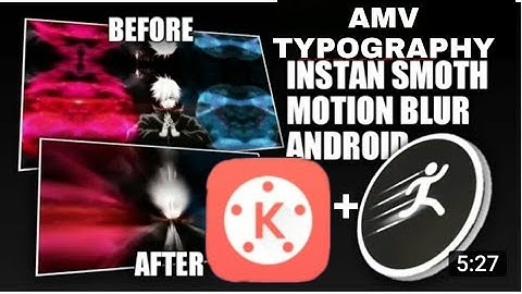 Tutorial AMV Typography And RSMB EFFECT On Android | kinemaster tutorial Editing