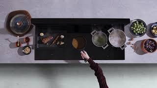 De Novy Panorama (90 en 120 cm) kookplaat en afzuiging in 1 (verkrijgbaar bij Tieleman Keukens)