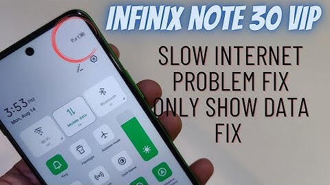 Infinix Note 30 Vip 4G+ Not Working How To Fix Internet Problem