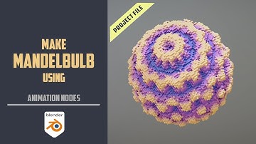 Create Mandelbulb fractal using animation nodes[BLENDER 2.9+]