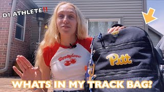 WHATS IN MY D1 TRACK BAG // what I take to practice and meets